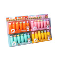 Andlstal mignon kawaii fruit lecteur de surligneur de surligneur stylo 6pcs / boîte 0,5 mm pointe de fibre pastel